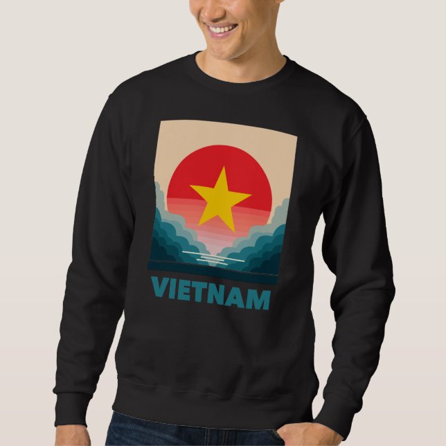 Vietnam Sydostasien Lång Ärmad Tröja (Framsida)