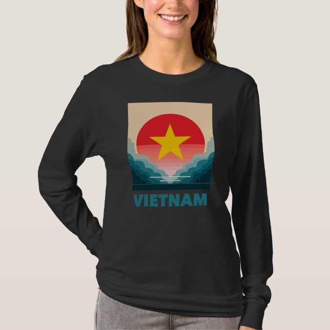 Vietnam Sydostasien T Shirt (Framsida)
