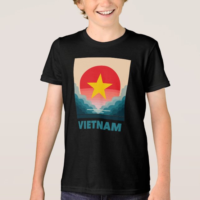 Vietnam Sydostasien T Shirt (Framsida)