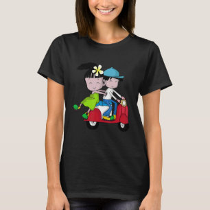 Vietnam Thailand Scooter Moped Pair T Shirt