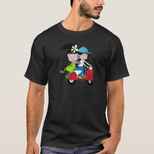 Vietnam Thailand Skoter Moped Par T Shirt