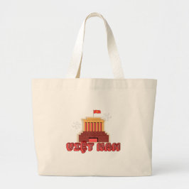 VIETNAM Tote Bag - Ho Chi Minh Mausoleum Jumbo Tygkasse