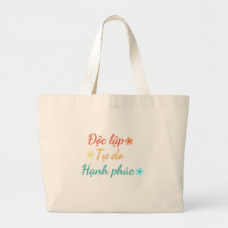 VIETNAM Tote Bag - Självständighetsfrihet - lycka Jumbo Tygkasse