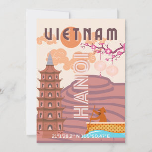 Vietnam Travel Art Julkort