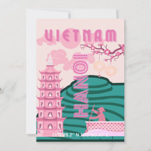 Vietnam Travel Art Julkort
