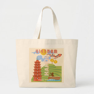 Vietnam Travel Art Jumbo Tygkasse