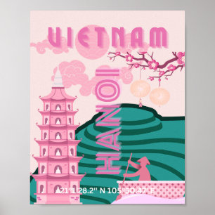 Vietnam Travel Art Poster