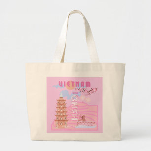 Vietnam Travel Art, Rosa Jumbo Tygkasse