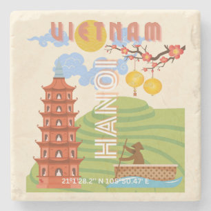 Vietnam Travel Art Stenunderlägg