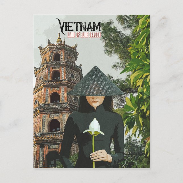 Vietnam Travel Vacation Helg Vykort (Framsida)
