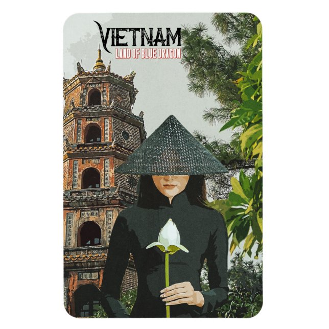 Vietnam Travel Vacation Magnet (Vertikal)