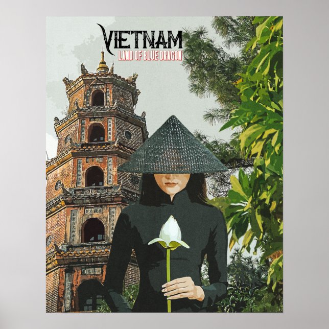 Vietnam Travel Vacation Poster (Framsidan)