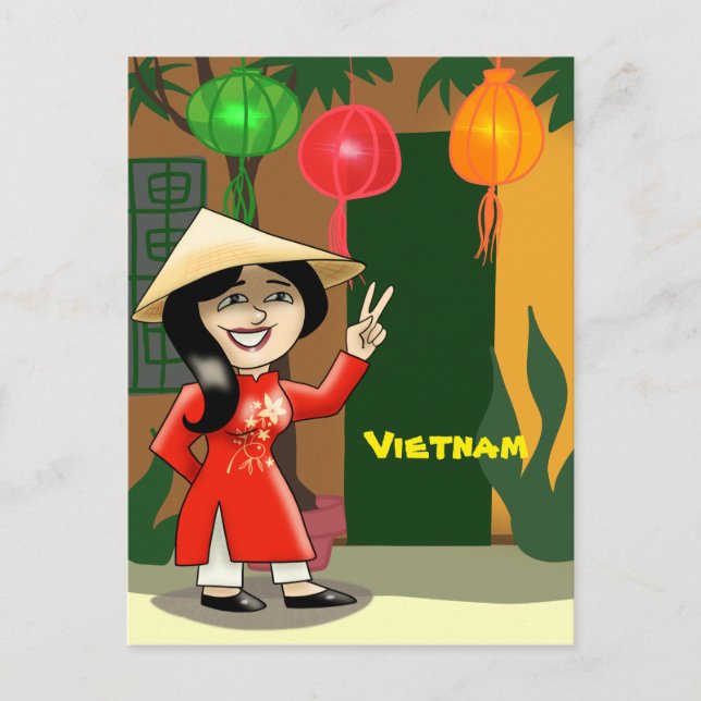 Vietnam Travel Vykort (Framsida)