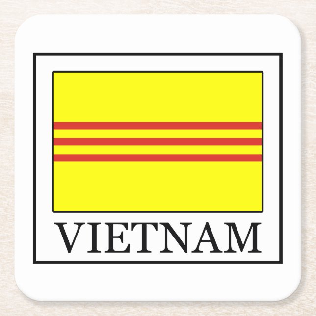 Vietnam Underlägg Papper Kvadrat (Framsidan)