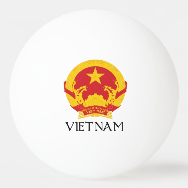 Vietnam vapensköld pingisboll (Framsidan)