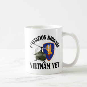 Vietnam Vet - 1st AVNBDE UH-1 Kaffemugg