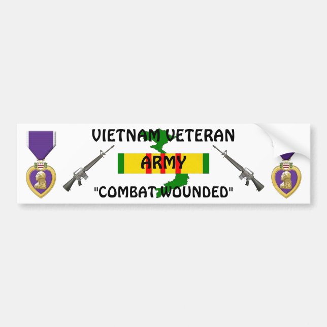 ViETNAM VET Bekämpning av skadade Bildekal (Framsidan)