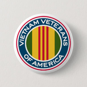 Vietnam veteran av den Amerika logotypen Knapp