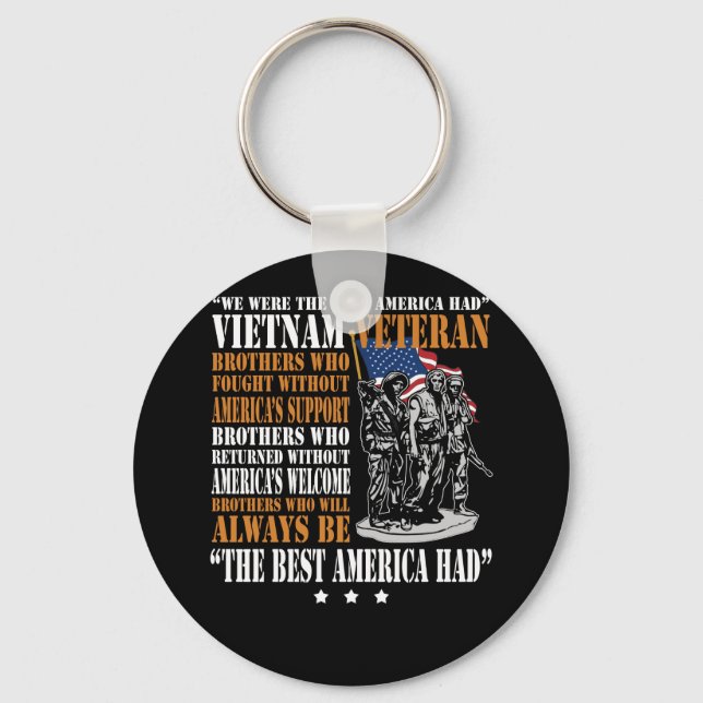 Vietnam Veteran, det bästa Amerika hade stolt T Sh Nyckelring (Framsida)