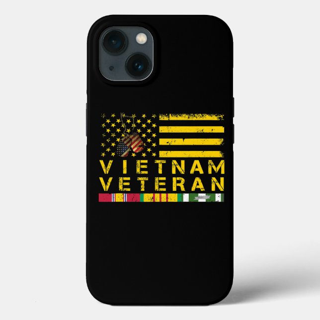 Vietnam Veteran Distressed American Flag 178 (Baksida)