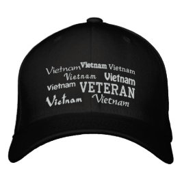 Vietnam Veteran - Embroied Hat Broderad Keps