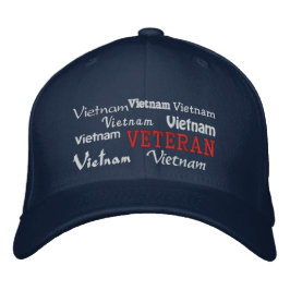 Vietnam Veteran - Embroied Hat Broderad Keps