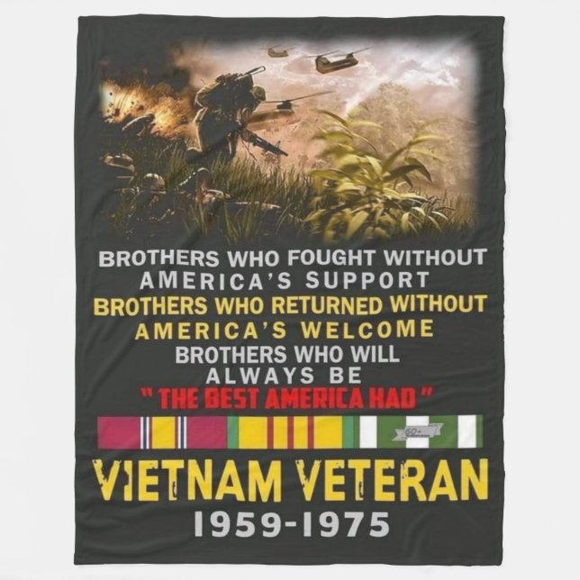 VIETNAM VETERAN FLEECEFILT (Framsidan)