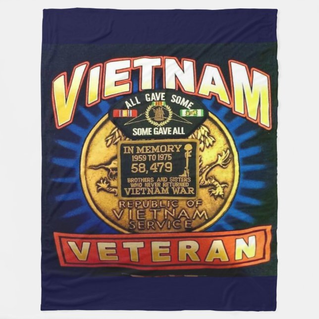 VIETNAM VETERAN FLEECEFILT (Framsidan)