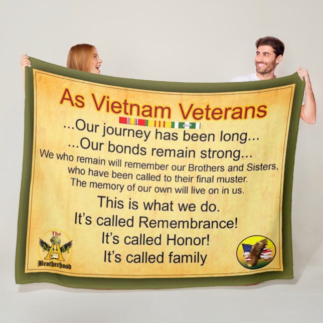 VIETNAM VETERAN FLEECEFILT (På plats)