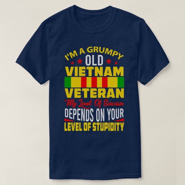 Vietnam Veteran Funny Vietnam Veterans Quote Vietn T Shirt (Design framsida)