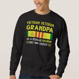 Vietnam Veteran Grandpa Vietnam Veteran Lång Ärmad Tröja