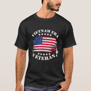 Vietnam Veteran I Vietnam Era USA flagga Gift T Sh Shirt
