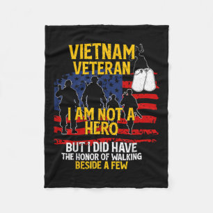 Vietnam Veteran, jag är ingen hjälte, veteran Fleecefilt