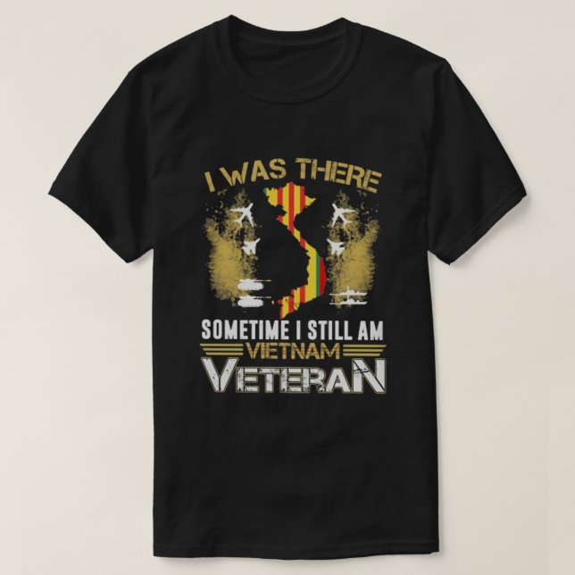 VIETNAM VETERAN JAG VAR DÄR T SHIRT (Design framsida)