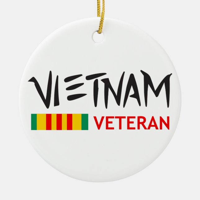 Vietnam Veteran Julgransprydnad Keramik (Framsidan)