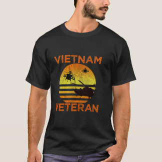Vietnam Veteran Långärmad T-Helicopter Luft Assau T Shirt
