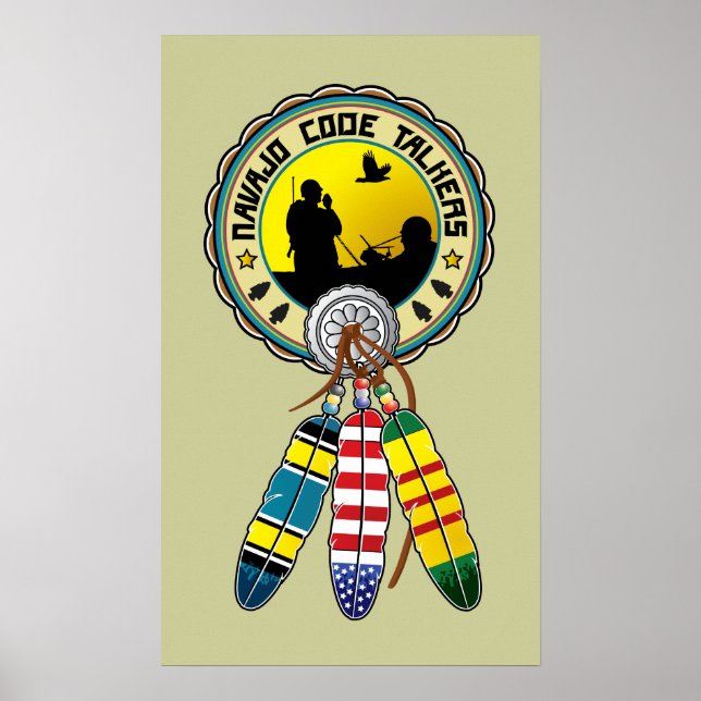 Vietnam Veteran - Native Amercian Code talkers Poster (Framsidan)