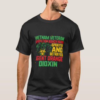 Vietnam Veteran och Orange Agent Survivor Veterans T Shirt