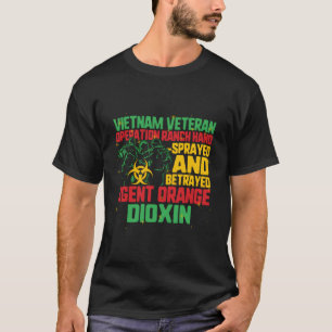 Vietnam Veteran och Orange Agent Survivor Veterans T Shirt