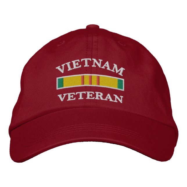 Vietnam Veteran Performance Hat Broderad Keps (Framsida)