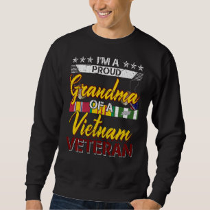 Vietnam Veteran Proud Grandma Tees Manar Boys Lång Ärmad Tröja