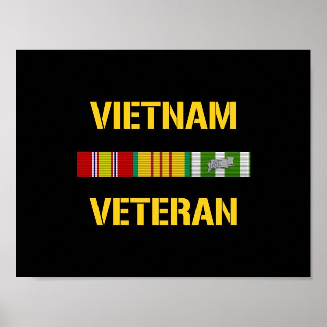 Vietnam Veteran Ribbon Pub Poster (Framsidan)