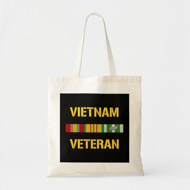 Vietnam Veteran Ribbon Pub Tygkasse (Framsidan)