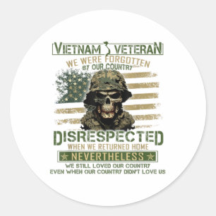 Vietnam Veteran som våra Land har glömt bort, Viet Runt Klistermärke