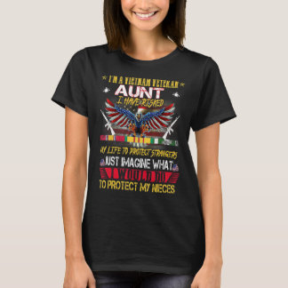 Vietnam Veteran Tees Nieces Proud Vet Moster Mammo T Shirt