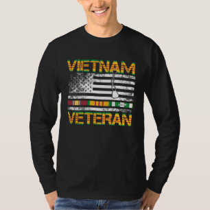 Vietnam-veteran US Flagga present Vietnam-kriget v T Shirt