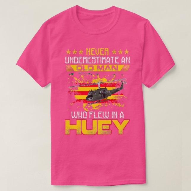 Vietnam Veteran Vet Eh1 Huey Helicopter 1 T Shirt (Design framsida)