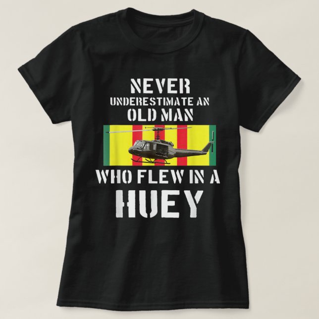 Vietnam Veteran Vet T shirt Eh-1 Huey Helicopter (Design framsida)
