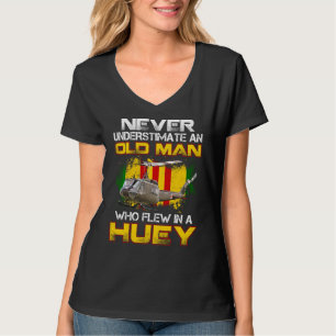 Vietnam Veteran Vet T Shirt Eh 1 Huey Helicopter