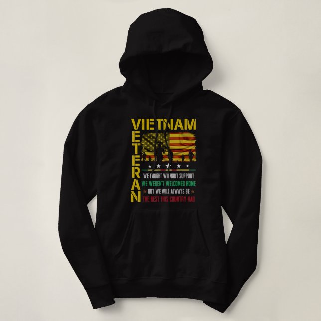 Vietnam Veteran vi kämpade utan stöd vi var T Shirt (Design framsida)